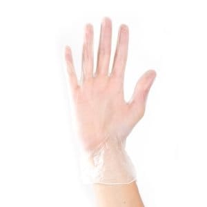 NON Powdered, Vinyl Gloves Clear x 100 S-XL