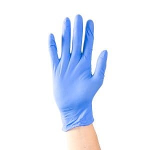 NON Powdered, Vinyl Gloves Blue x 100 S-XL