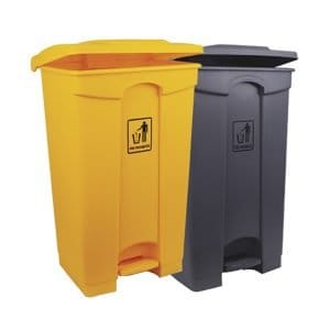 87L Grey Heavy Duty Pedal Bin