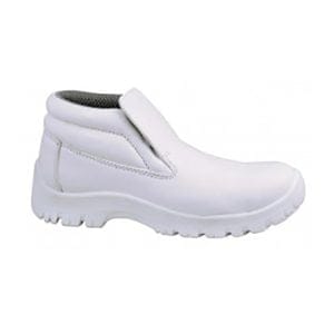 White slip on boot