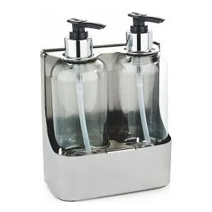 Double Stainless Steel  300ml Bottle Holder Wall mounted
