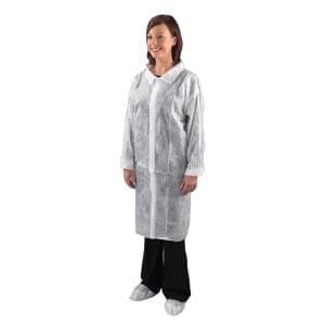 Polythene Visitors Coat Disposable ( 12 pack )