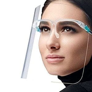 Face Shield Visor with
Glasses Frame