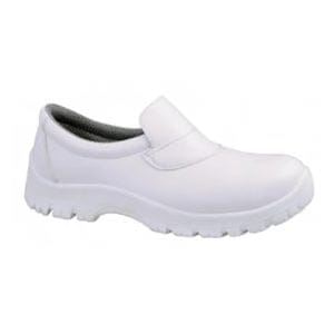 White / BLACK slip on boot