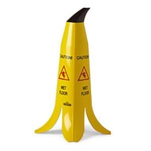 60 cm Banana Wet Floor Yellow Plastic Safety Cone