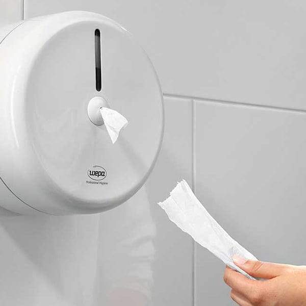 WEPA Smart Centrefeed Toilet Roll Dispenser TMH Solutions WEPA Smart Centrefeed Toilet Roll Dispenser TMH Solutions